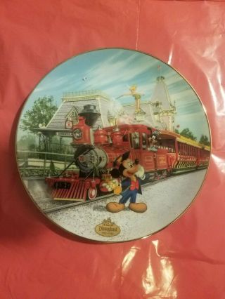 Disneyland Railroad Plate,  Limited Edition,  40th Anniversary,  Numbered 3640c