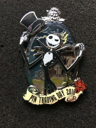 Disney Pin Paris Nightmare Before Christmas Event Le600 Jack Haunted Mansion