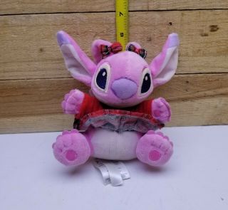 Disney Store Lilo & Stitch Angel Alien Pink Holidays Plush Stuffed Animal Doll