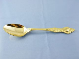 Unknown Roses Golden Oval Soup Or Dessert Spoon By Northcraft Japan