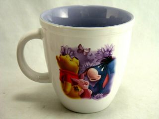 Disney Store Winnie The Pooh Eeyore And Piglet Large Coffee Mug Purple