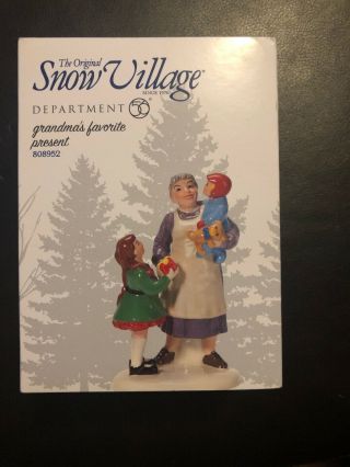 Dept 56 The Snow Village Grandma 