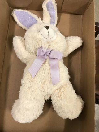 Partylite Simply Lavender Bunny Plush Stuffed Animal