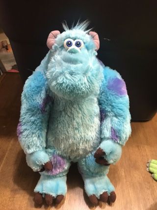 Disney Pixar Monsters Inc Sully Sulley Stuffed Plush Toy 14”