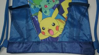 Pokemon Drawstring Bag Pikachu Bulbasaur Squirtle Charmander 2