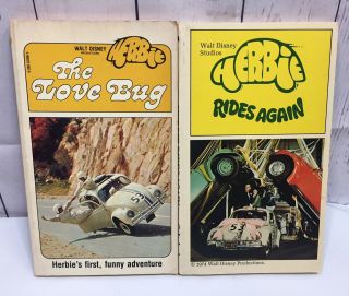 Walt Disney Production The Love Bug Herbie Rides Again 1974 Scholastic Book Vtg