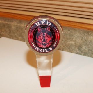 Red Wolf Beer Tap Handle