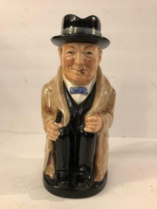 Royal Doulton Toby Figurine 9 Inch Winston Churchill England
