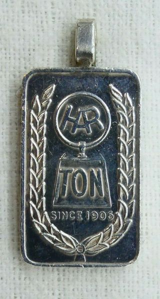 Harringtons Pure Silver 10 Grms Ingot Australia Badge