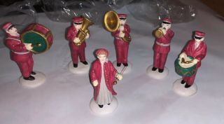 Retired Dept 56 Salvation Army Band Set Of 6 Complete W/packaging Heritage