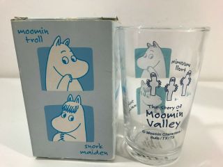 Moomin Valley Juice Water Glass Troll Snork Maiden Japan Tumbler