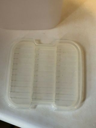 Tupperware Modular Mates 1621 - 3: 17 Cup Storage Bin With Hinged Lid & Strainer 3