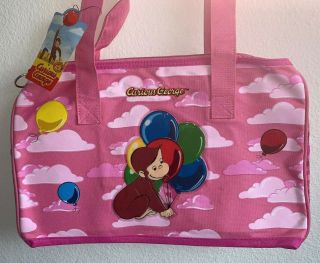 Pink Curious George Carryall Bag With Tags
