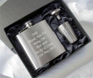 Engraved Hip Flask,  Usher Gifts,  Best Man Gifts,  Groom Gifts Wedding Gifts