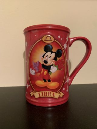 Disney Store Mickey Mouse 3d Libra Large 20 Oz Ceramic Coffee Mug Zodiac Sign