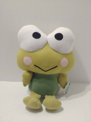 E2 2011 Fiesta Sanrio Kero Keroppi Green Frog 10 " Stuff Plush Toy Doll