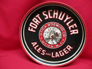 Vintage Fort Schuyler - Utica Brewing Co.  Metal Beer Tray