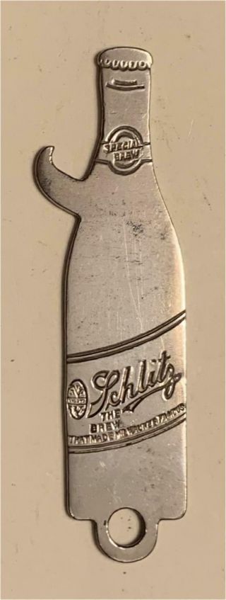 1930s Schlitz Brew That Made Milwaukee Wisconsin Famous Bottle Opener A - 29 - 9