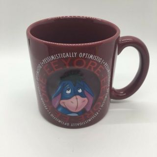 Disney Store Eeyore 3d Coffee Mug Red