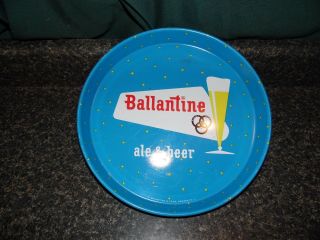 Vintage Ballantine Beer Tray Nj 11.  75 " Diameter