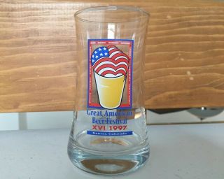 Gabf Vintage Great American Beer Fest Taster Glass 1997 Denver Colorado 90s Xvi