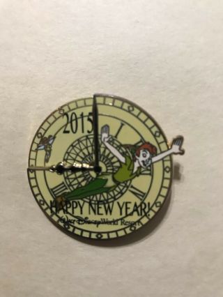 Disney Pin Wdw Happy Year 2016 Peter Pan Tinker Bell Slider Limited Edition