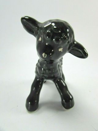 Vintage Japan Black Sheep Lamb 31441 Lefton ? Figurine