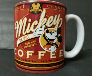 Mickey Brand Blend Walt Disney Store Exclusive Large Coffee Tea Mug Cup
