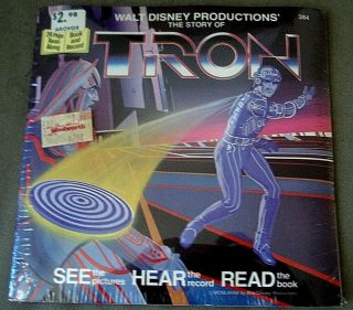 Tron Walt Disney Productions 24 Pg Story Book,  Photos & Record