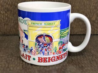 1996 Youngberg & Co.  Inc.  Orleans Cafe Du Monde French Market Over - Sized Mug