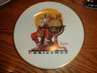 1978 Gorham - Norman Rockwell " Planning Christmas Visits " Evening Post Plate