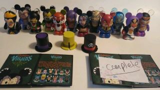 Disney Vinylmation Villains Series 2 Complete Set W/ Chase & Accessories No Res