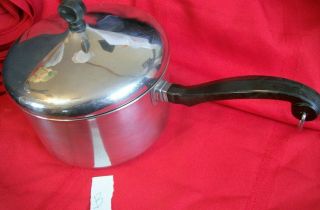 Vintage Farberware Cookware 3 Qt Pan Lid Aluminum Clad Stainless B