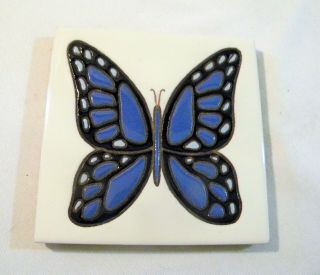 Tecolote Tile Hand Painted Butterfly Albuquerque Nm