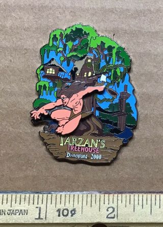 Disney Tarzan ' s Treehouse Attraction 3D Pin 2000 Disneyland Adventureland 2