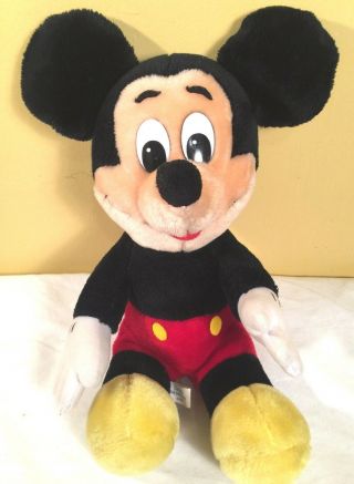 Disney Mickey Mouse 17” Plush Doll Disneyland Walt Disney World Stuffed Animal