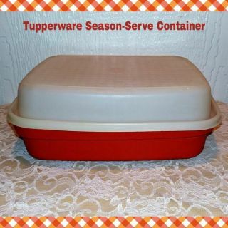 Tupperware Season - Serve 1294 Container Paprika Orange/red
