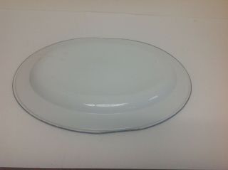 Enamelware Turkey Platter Enamel Serving Tray Tray 17 - 1/2 