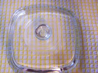 Pyrex Glass Replacement Lid A - 7 - C For 1 Or 1.  5 Qt Corning Ware Dishes Blue Tint