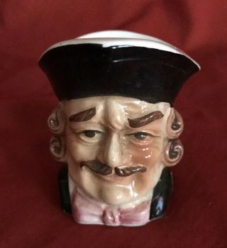 Vintage Egg Cup Holder Figure Head Captain Porcelain