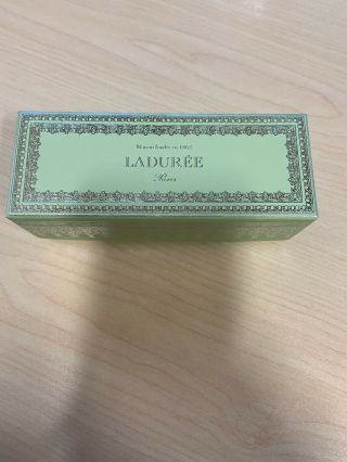 Laduree Paris Black Elegant Macaron Box For 6,  Authentic -
