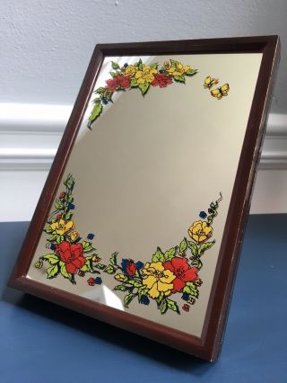 Yap’s 1978 Vintage Floral Butterfly Mirror Music Box,  Plays “love Story”