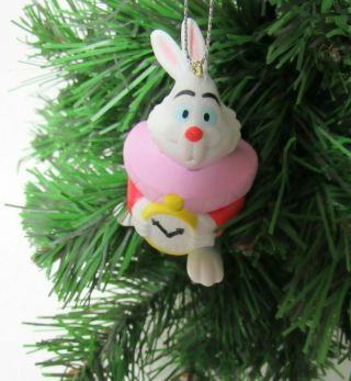 Disney Christmas Ornament From The Movie Alice In Wonderland " White Rabbit "