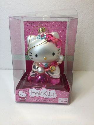 Hello Kitty By Sanrio Hand Crafted Glass Christmas Ornament