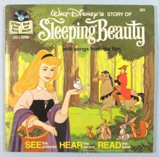 Walt Disney Sleeping Beauty See Hear Read Storybook And Record Disneyland 1977