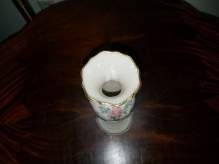 Lenox Petite Rose Bud Vase - Made in USA Flowers Leaves 2