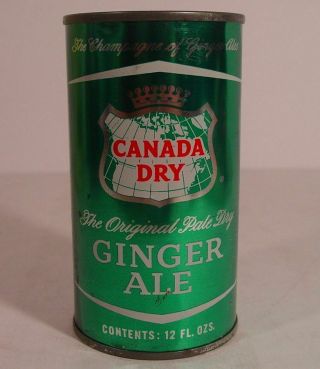 Canada Dry Pale Dry Ginger Ale 12 Oz Flat Top Pop Can
