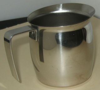 Stainless Steel Milk Frothing Pitcher 10 Ounce Ilsa Inox 18 - 10 Made In Italy