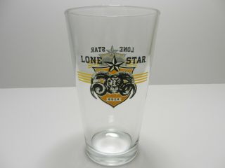 Lone Star Bock Pint Beer Glass