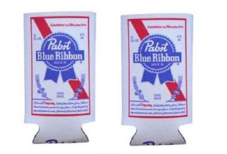 Pabst Blue Ribbon 2 Pbr 16oz Beer Can Wrap Coolers Koozie Coolie Hugie